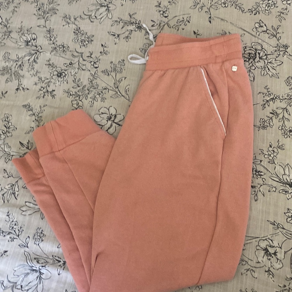 Womens Fabletics pink joggers